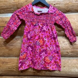 Hanna Andersson Pink and Red Floral Dress